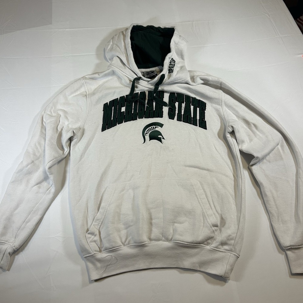 Michigan State Hoodie‎ White Size Small
